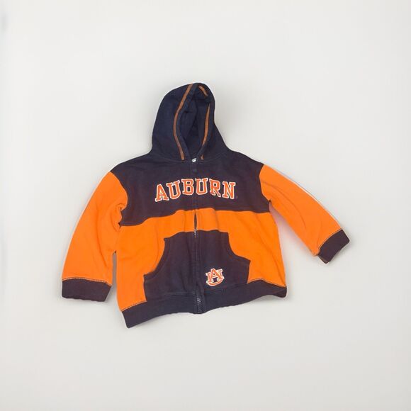 Auburn Tigers Toddler Hoodie 5T Full Zip Sweatshirt Jacket Navy Orange Football - Picture 1 of 4